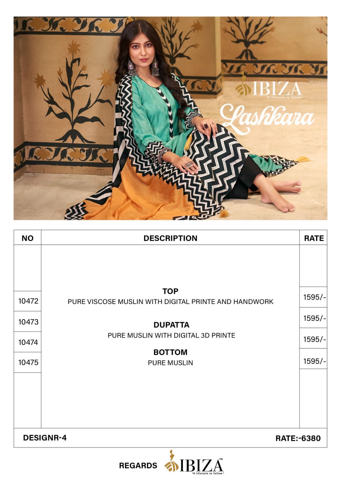 Lashkara Ibiza Printed Designer Salwar Suits Catalog